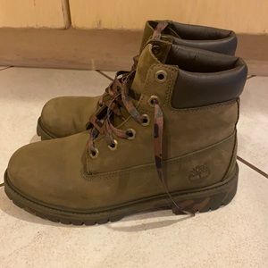 Hunter Green Timberland Boots